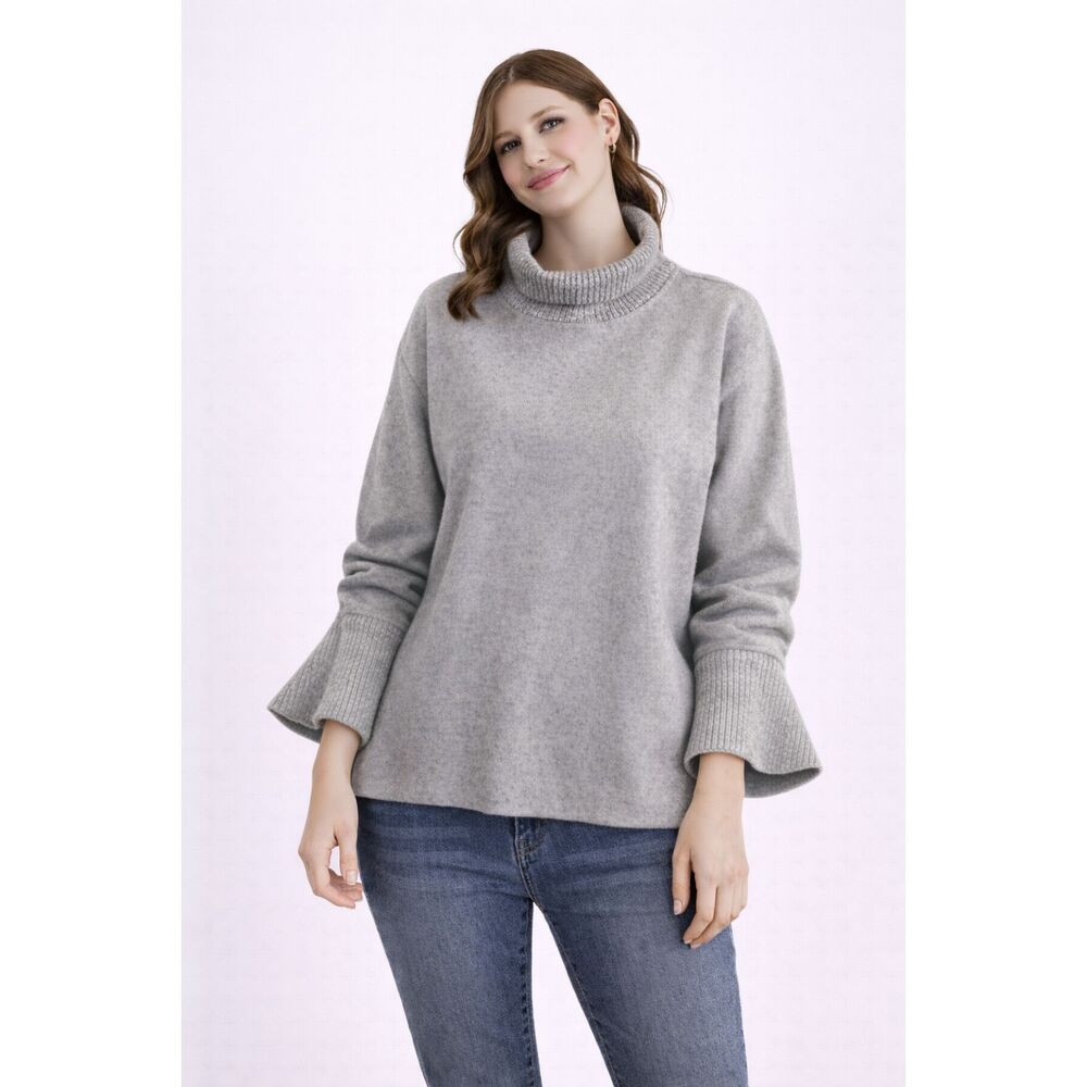 Banana Republic Factory Boxy Sweatshirt Light Gray Long Sleeve L